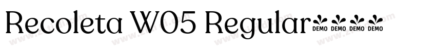 Recoleta W05 Regular字体转换